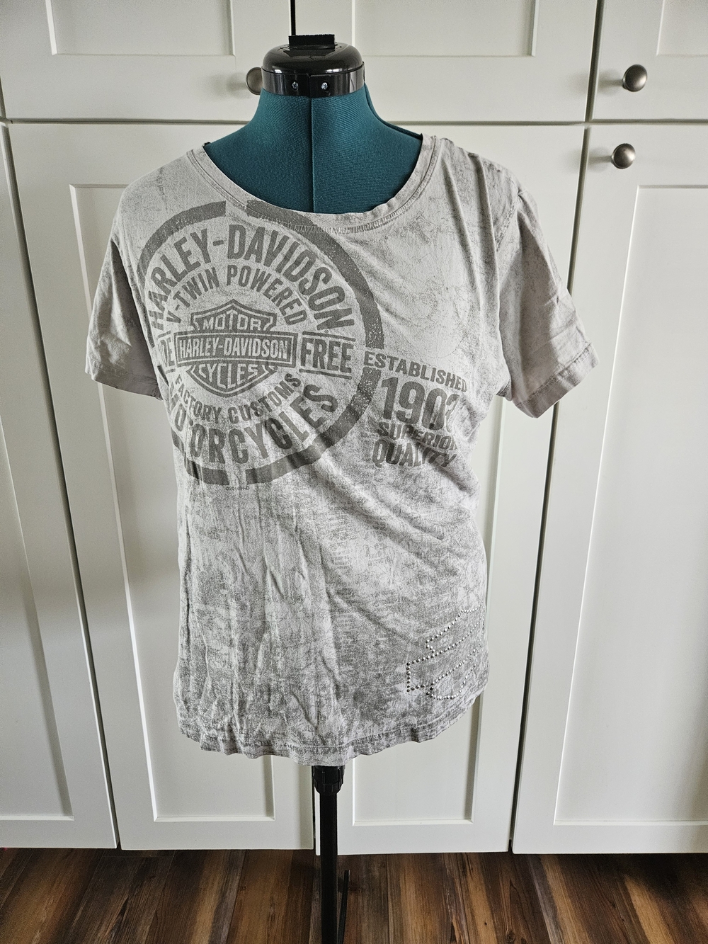 Harley-Davidson Gray Logo Graphic Tee